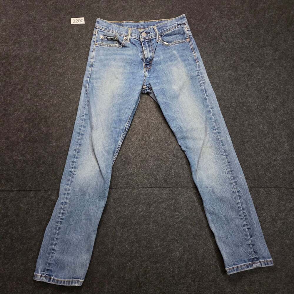 Levi's 502 Blue Light Wash Slim Taper Denim Jeans Men's 29x28